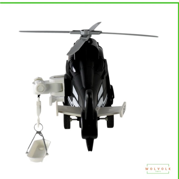 Wolvolk Police👮🏻Helicopter🚁11” w Lights🚨& Sound🚨NIB📦 - Picture 4 of 10